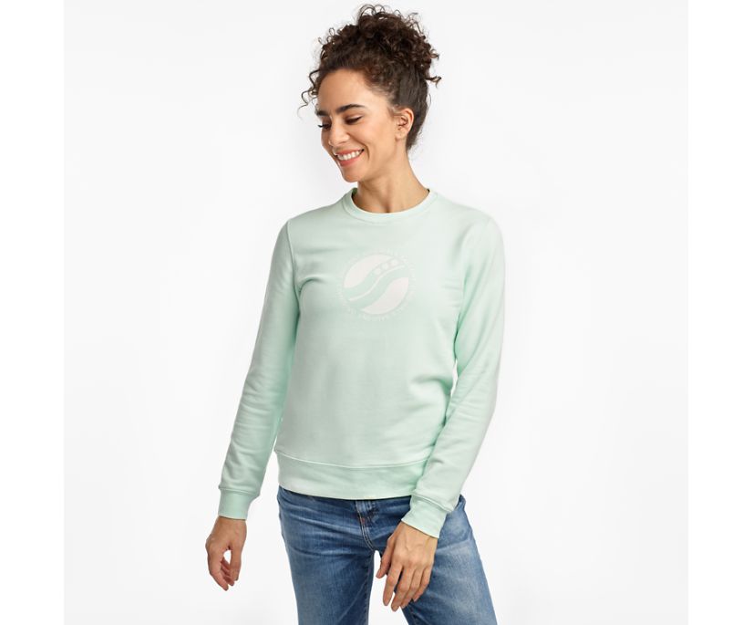 Saucony Rested Crewneck Skjorta Dam Blå | Sverige 597TCE